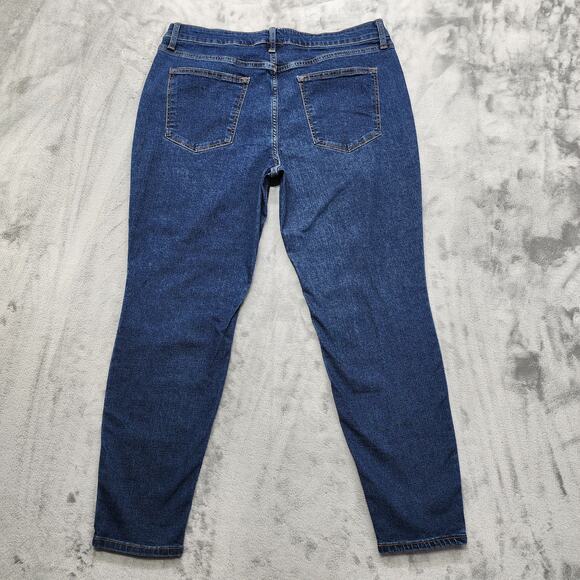 No Boundaries Jeans Womens 18 Blue Dark Wash High Rise Skinny Stretch Casual - Picture 3 of 12